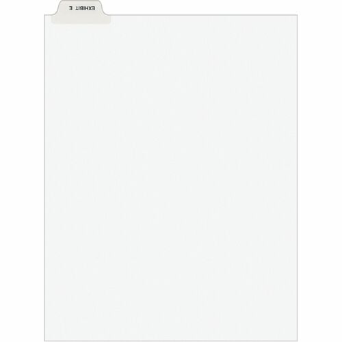 Avery  Divider, "Exhibit E", Bottom Tab, 8-1/2"x11", 25/PK, White