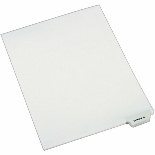 Avery  Divider, "Exhibit O", Bottom Tab, 8-1/2"x11", 25/PK, White