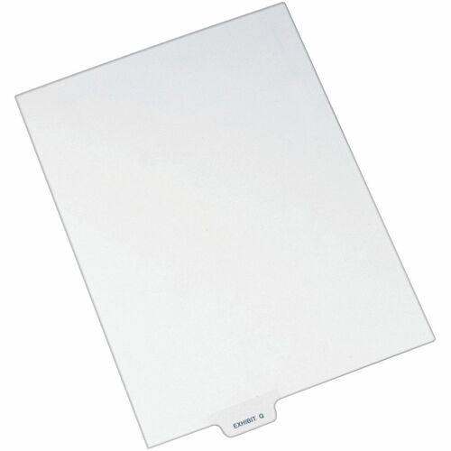 Avery  Divider, "Exhibit Q", Bottom Tab, 8-1/2"x11", 25/PK, White
