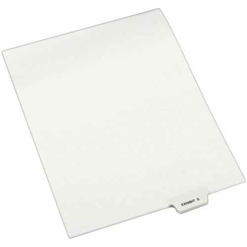 Avery  Divider, "Exhibit S", Bottom Tab, 8-1/2"x11", 25/PK, White