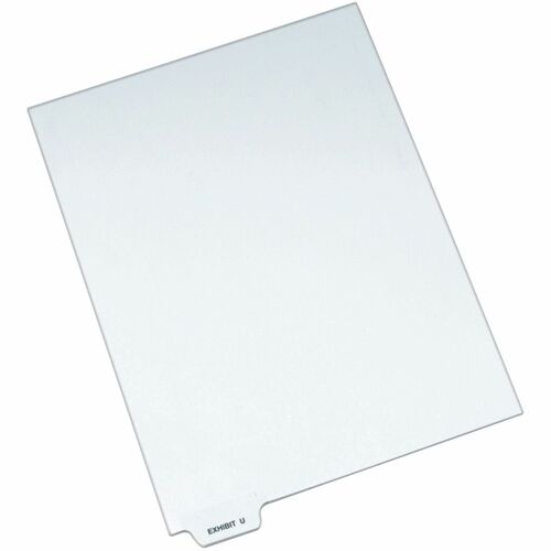 Avery  Divider, "Exhibit U", Bottom Tab, 8-1/2"x11", 25/PK, White