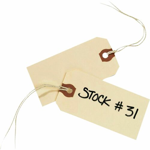 Avery  Shipping Tags, No 3 Strung, 3-3/4"x1-7/8", 1000/BX, Manila