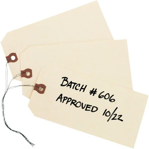 Avery  Shipping Tags, Wired, 6-1/4"x3-1/8", 1000/BX, Manila