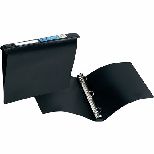 Avery  Hanging Storage Binder,3 Ring,1" Capacity,11"x8-1/2",Black