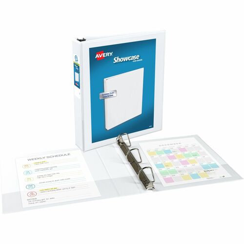 Avery  Showcase View Binder, 1-1/2" Capacity, 11"x8-1/2", White