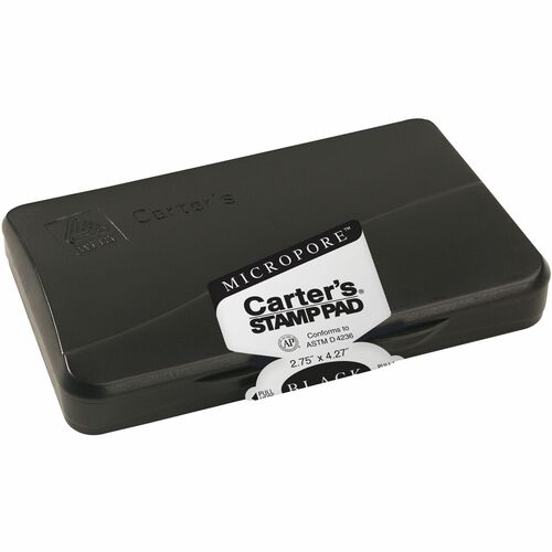 Avery  Stamp Pad, Micropore, Size 1, 2-3/4"x4-1/4", Black