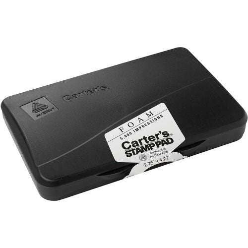 Avery  Stamp Pad, Foam Rubber, Size 1, 2-3/4"x4-1/4", Black