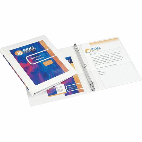 Avery  Slant Ring View Binder, 1/2" Cap, 8-1/2"x11", White