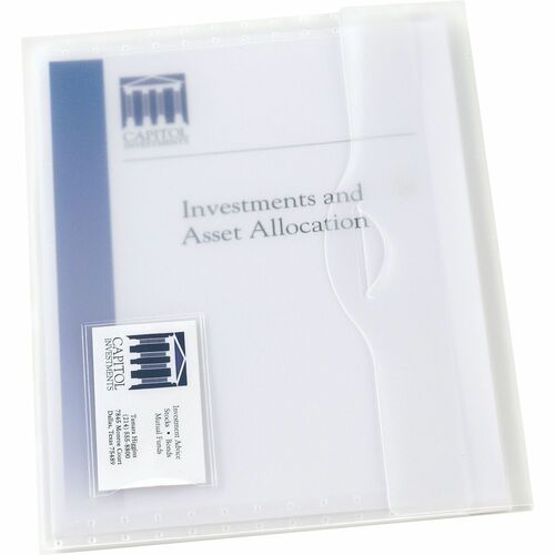 Avery  Translucent Document Wallets, Matte Finish, 12/BX, CL
