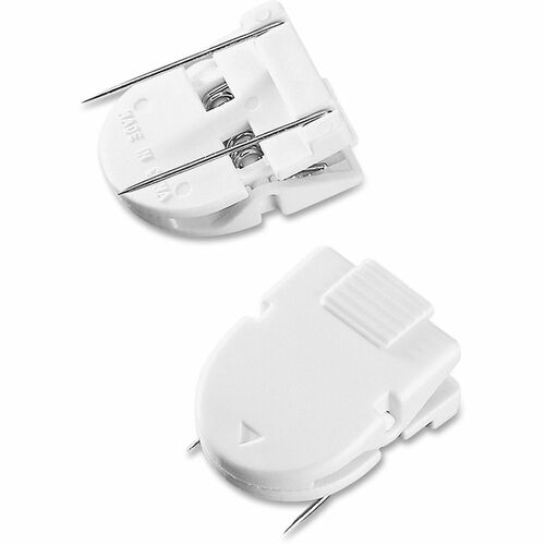 Advantus Corp.  Wall Panel Clip, 40 Sheet Capacity, 20/BX, White