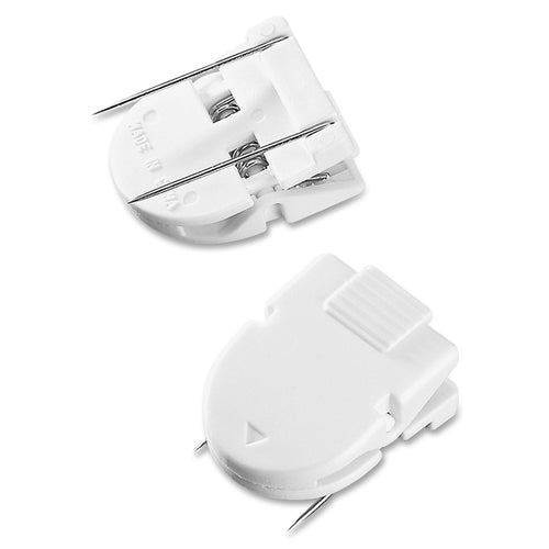 Advantus Corp.  Wall Panel Clip, Jumbo, 60 Sheet Capacity, 10/PK, White
