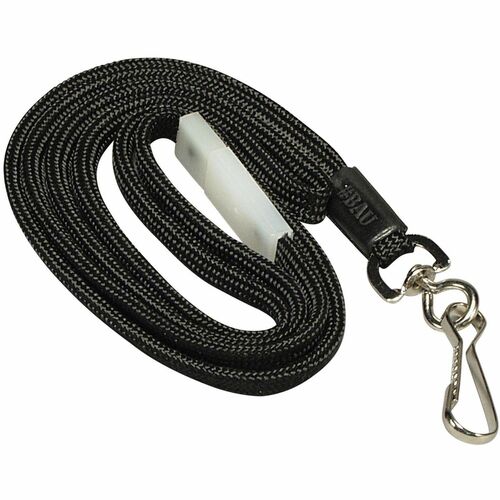 Baumgartens  Breakaway Lanyard, w/ Hook, 36", Black