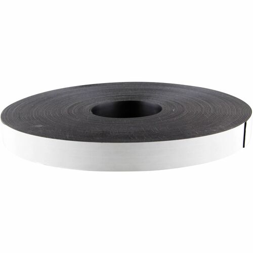 Baumgartens  Adhesive Magnetic Tape, Flexible, 1"x100' Roll, Black