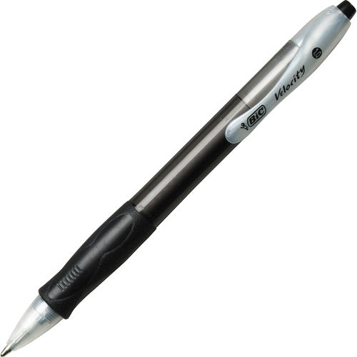 Bic  Ballpoint Pen, Retractable, Medium Point, Black Ink/Barrel