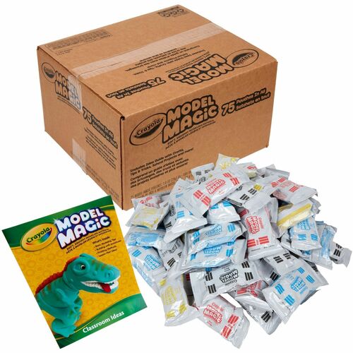 Crayola  Modeling Clay,1 oz. Packs, 75/CT, White/Red/Blue/Yellow