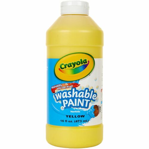 Crayola  Paint, Washable, Squeeze Bottle, 16 Oz, Yellow