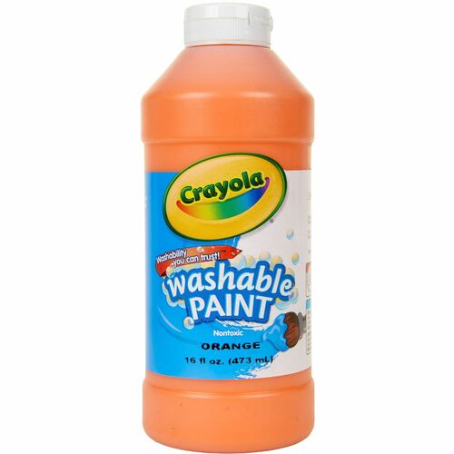 Crayola  Paint, Washable, Squeeze Bottle, 16 Oz, Orange