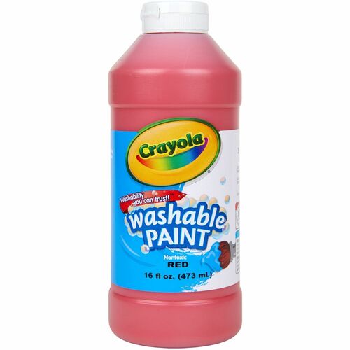 Crayola  Paint, Washable, Squeeze Bottle, 16 Oz, Red