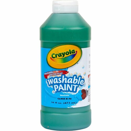 Crayola  Paint, Washable, Squeeze Bottle, 16 Oz, Green