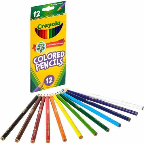 Crayola  Pencils, 3.3mm Colored Lead, 12/ST, Assorted