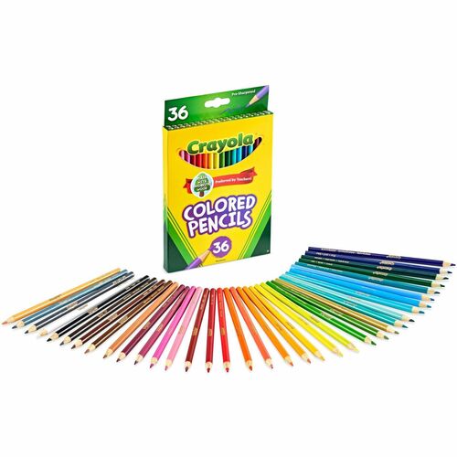 Crayola  Pencils, 3.3mm Colored Lead, 36/ST, Assorted
