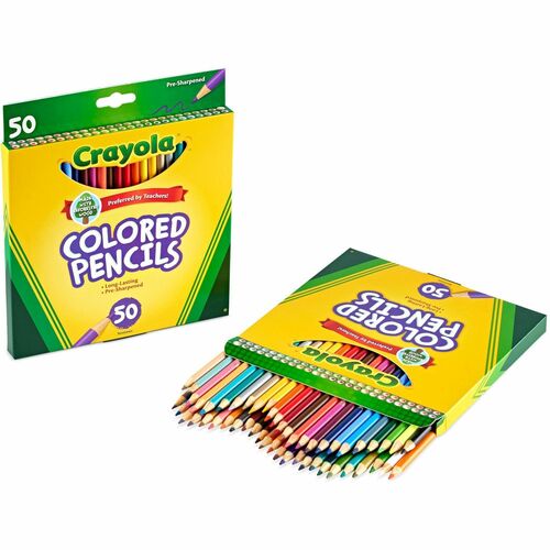 Crayola  Pencils, 3.3mm Colored Lead, 50/ST, Assorted