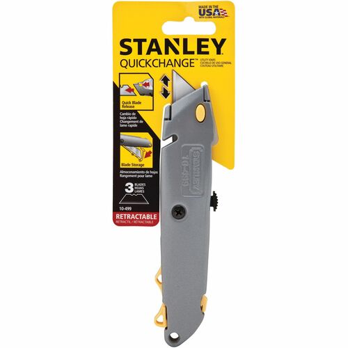 Bostitch (Stanley Bostitch)  Quick-Change Utility Knife, w/3 Blades, 6", Black
