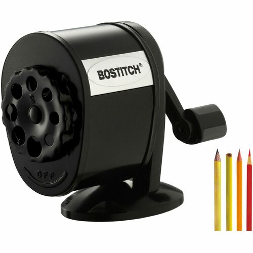 Bostitch (Stanley Bostitch)  Manual Pencil Sharpener,8-Hole,2-1/2"x5-1/2"x4-1/4",Black