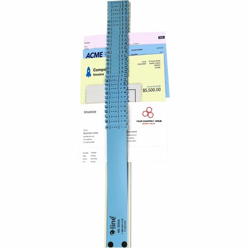 C-Line  All-Purpose Sorter, 2-1/2"x23-1/2"x3/4", Sky Blue/Platinum