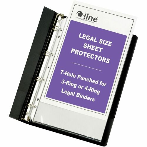 C-Line  Sheet Protectors,7HP,Heavywt,Legal Size,14"x8-1/2",50/BX,CL
