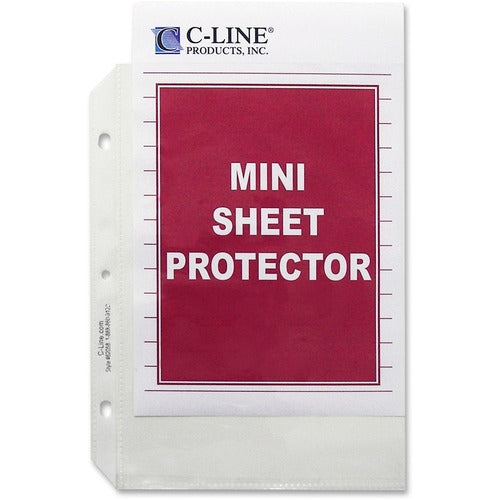 C-Line  Mini Sheet Protectors,Top Load,Hvywt,5-1/2"x8-1/2",50/BX,CL