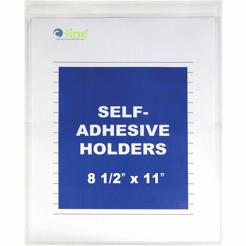 C-Line  Shop Ticket Holder,Self Adhesive,8-1/2"x11",50/BX,Clear
