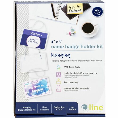 C-Line  Hanging Style With Elastic Cord,Top Load,4"x3",50/BX,Clear