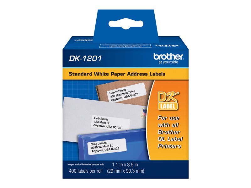 BROTHER DK1201 LABELS 400PK STANDARD  ADDRESS