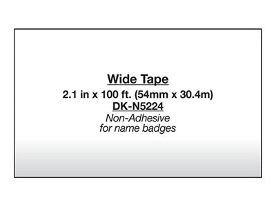 BROTHER DKN5224 TAPE NONADHVS/PPR 2.1" X 100'