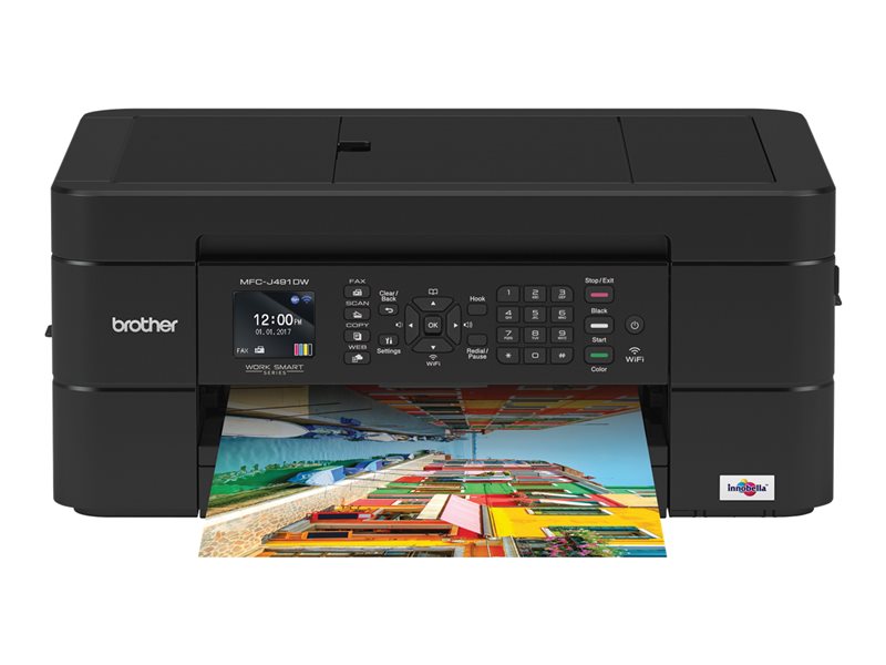 BROTHER MFCJ491DW COLOR INK FX,CO,PT,SC,WIFI,DUP