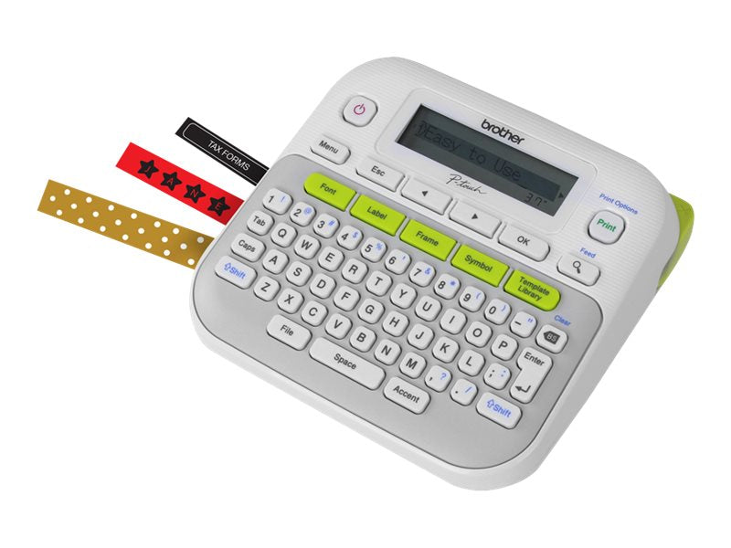 BROTHER PTD210 EASY USE HOME OFF LBL/TZE  WHITE