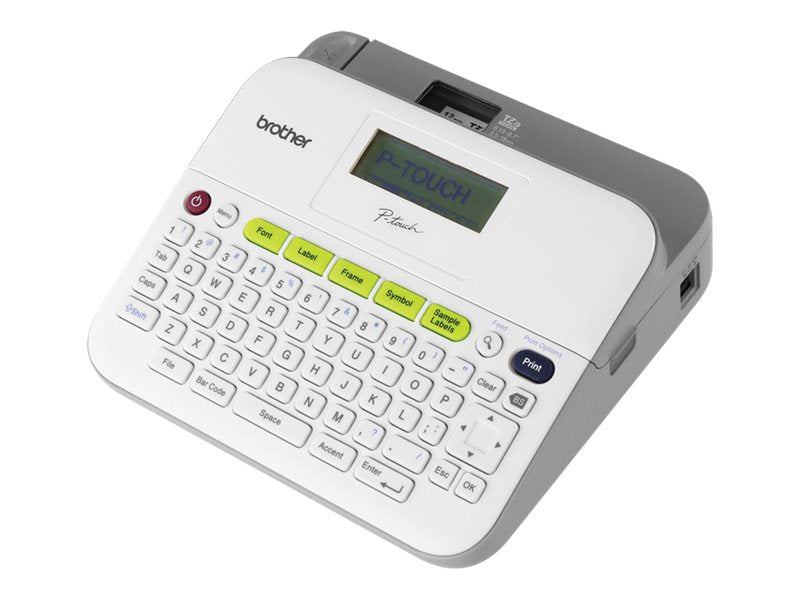 BROTHER PTD400AD EASY- USE LABELER, ADAPTER/TZE