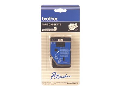 BROTHER 3/8" TC TAPE 9MM BLACK ON WHITE