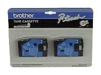 BROTHER 1/2" TC TAPES 2PK 12MM GOLD ON BLACK