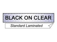 BROTHER 3/4" TX TAPE 18MM BLACK ON CLEAR