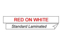 BROTHER 1/2" TX TAPE 12MM RED ON WHITE