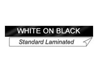 BROTHER 1/2" TX TAPE 12MM WHITE ON BLACK