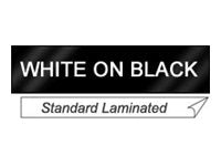 BROTHER 1" TX TAPE 24MM WHITE ON BLACK