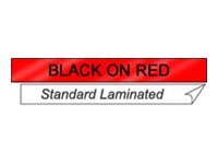 BROTHER 1/2" TX TAPE 12MM BLACK ON RED
