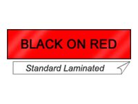 BROTHER 1" TX TAPE 24MM BLACK ON RED