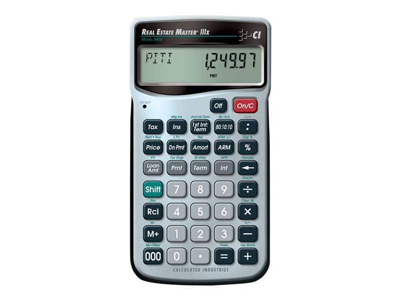 CALC IND 3405 REALESTATE MASTER IIIX