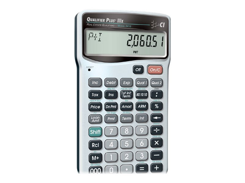 CALC IND 3415 QUALIFIER PLUS IIIX CALCULATOR