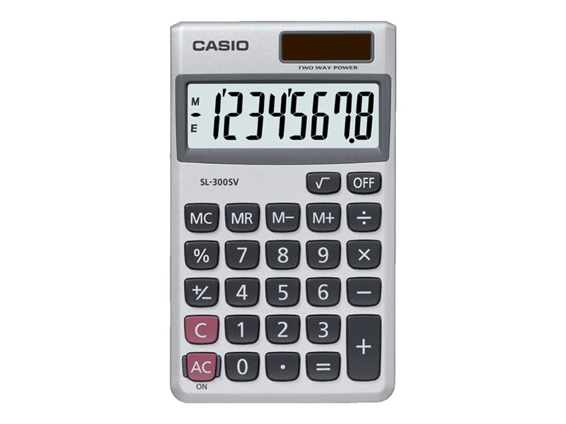 CASIO SL300SV  8 DIGIT BIG DISPLAY HANDHELD