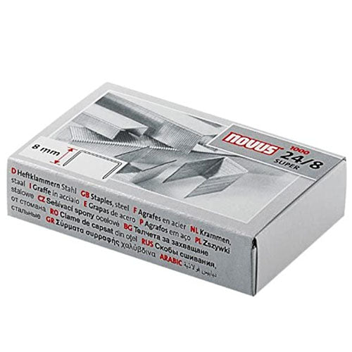 DAHLE 24/8 NOVUS PREMIUM BX/1000 8MM STAPLES